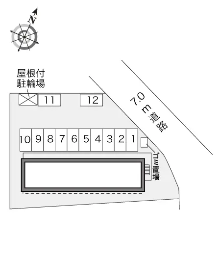 ★手数料０円★宇都宮市若草５丁目　月極駐車場（LP）